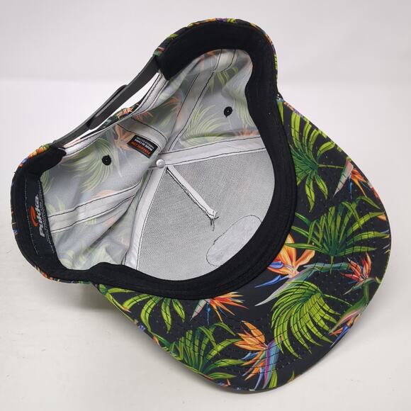 Palm Tree Snapback Trucker Hat Multi One Size Adjustable Tropical Print Pukka - Picture 7 of 10